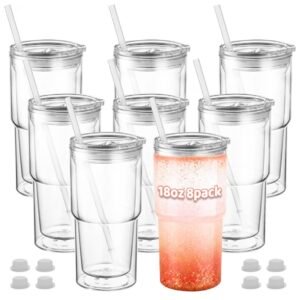 Vaso de Acrílico Personalizado 18oz - Tapa Clear